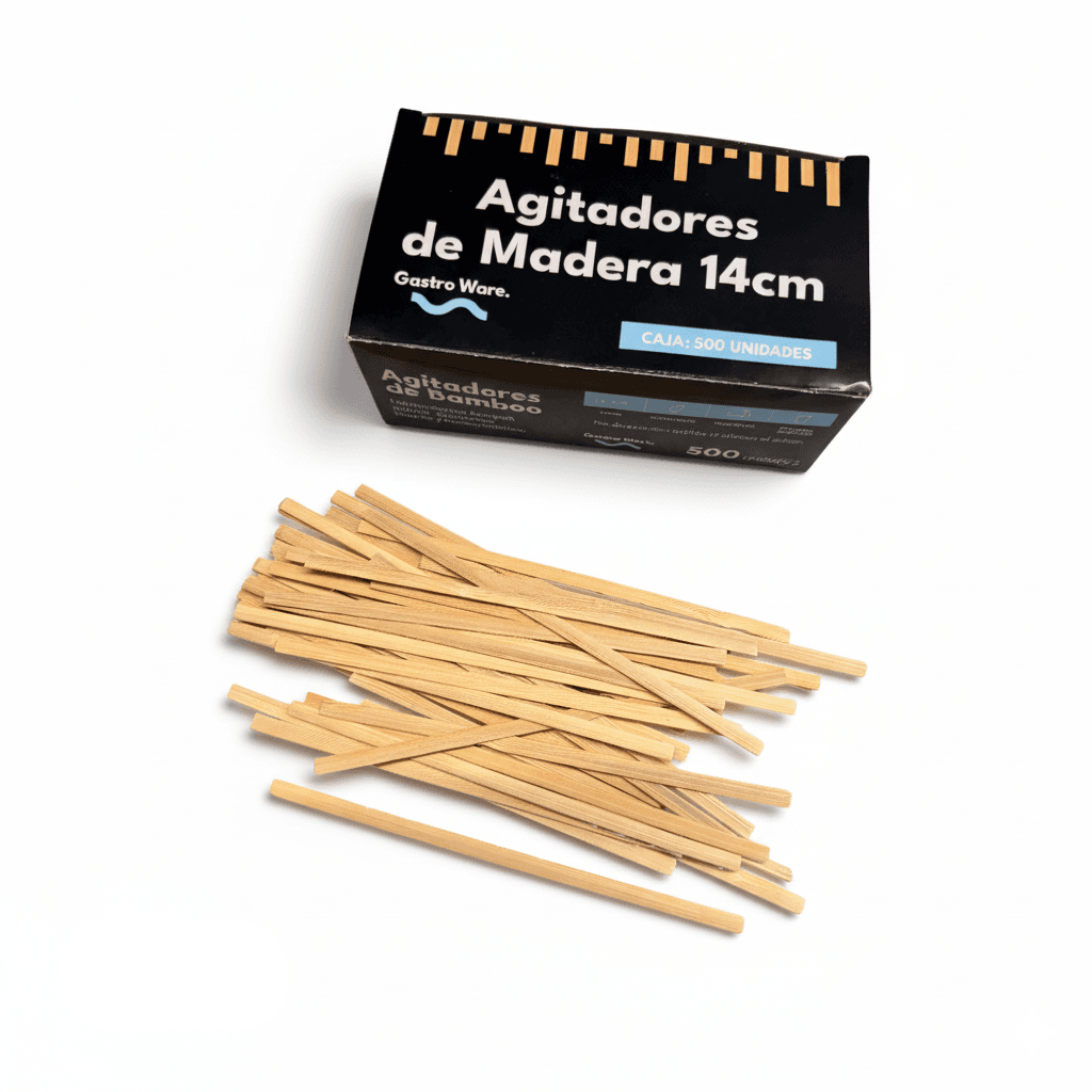 Agitadores de madera (14 cm)